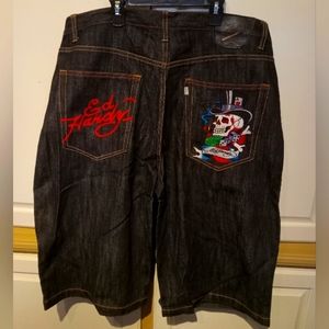 Ed Hardy denim shorts